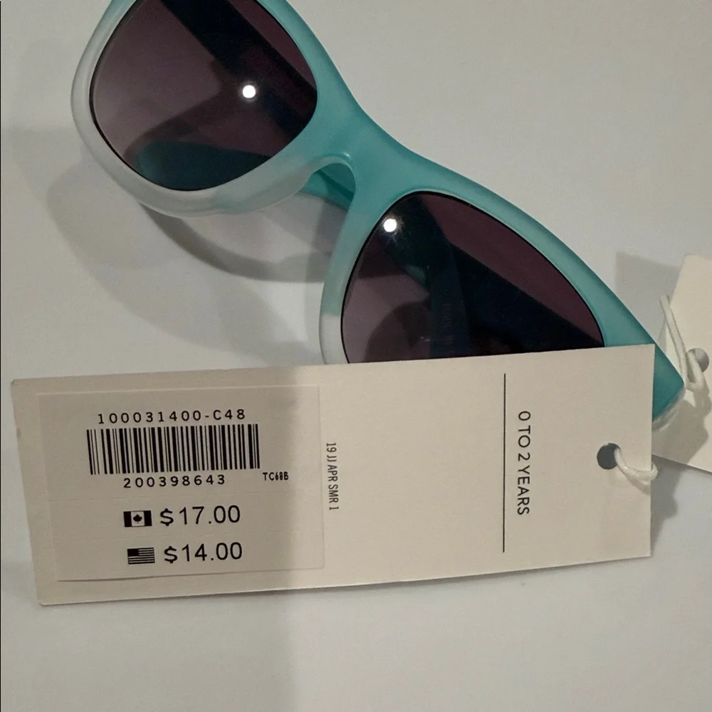 Janie and Jack Teal Kids' Sunglasses size 0-2 years NWT